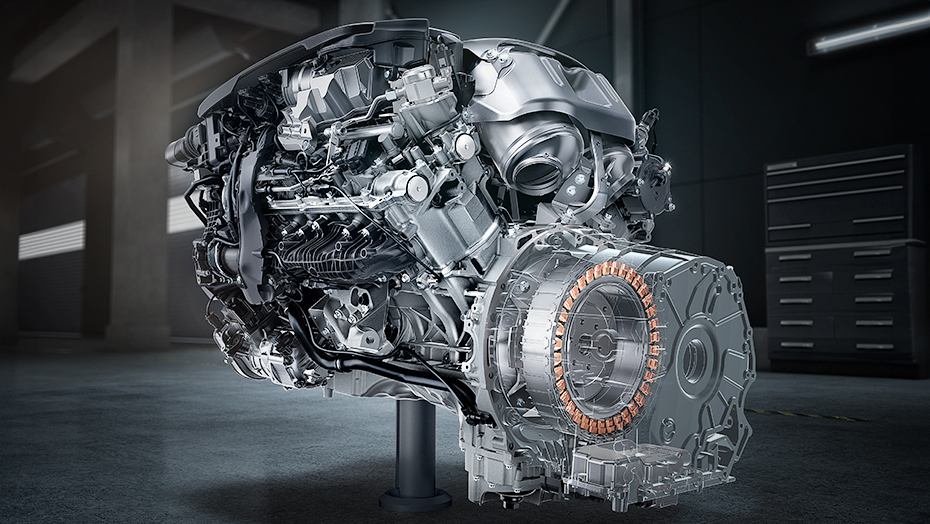 AMG V8 biturbo hybrid assist